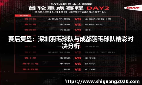 赛后复盘：深圳羽毛球队与成都羽毛球队精彩对决分析