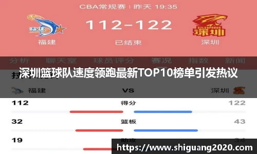 深圳篮球队速度领跑最新TOP10榜单引发热议